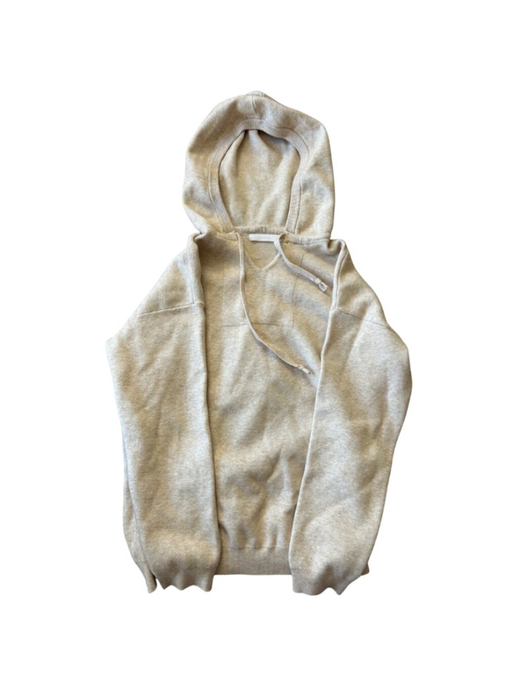le CORMANG Tan Woolen Hoodie - Long Sleeve Sweater Top